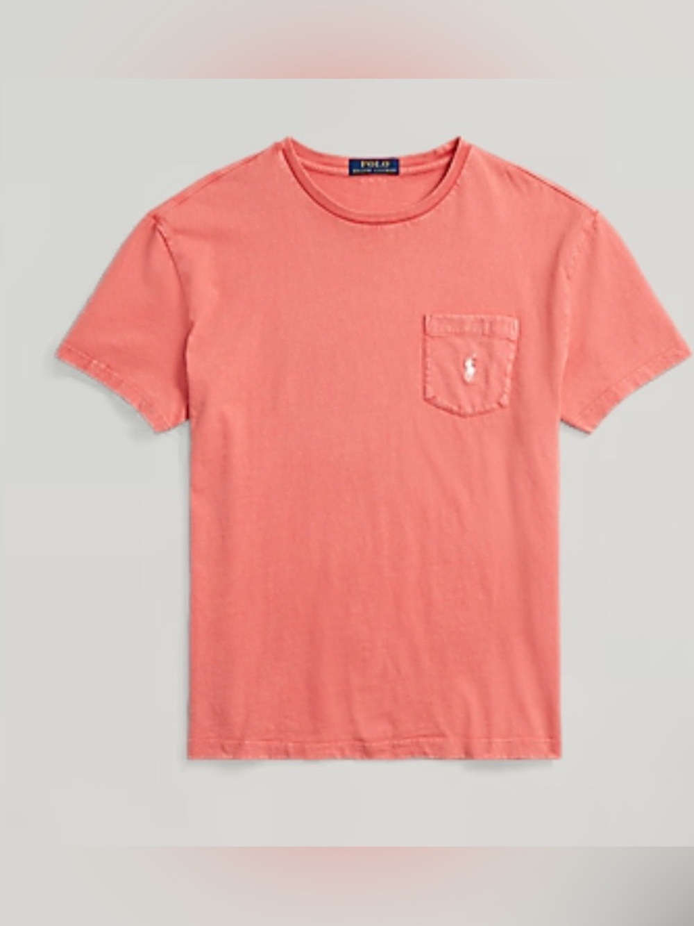 BMWT Polo by Ralph Lauren Classic Fit Cotten-Linen Pocket Tee